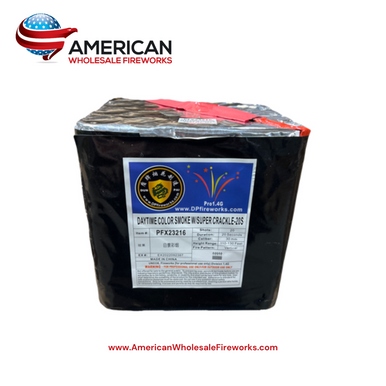 Cake Smoke - 20s Color Smoke w/ Super Crackle Daytime - 200 Gram