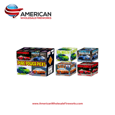 Pure Power Picks (Case of 4) - 500 Gram Cake Assortment