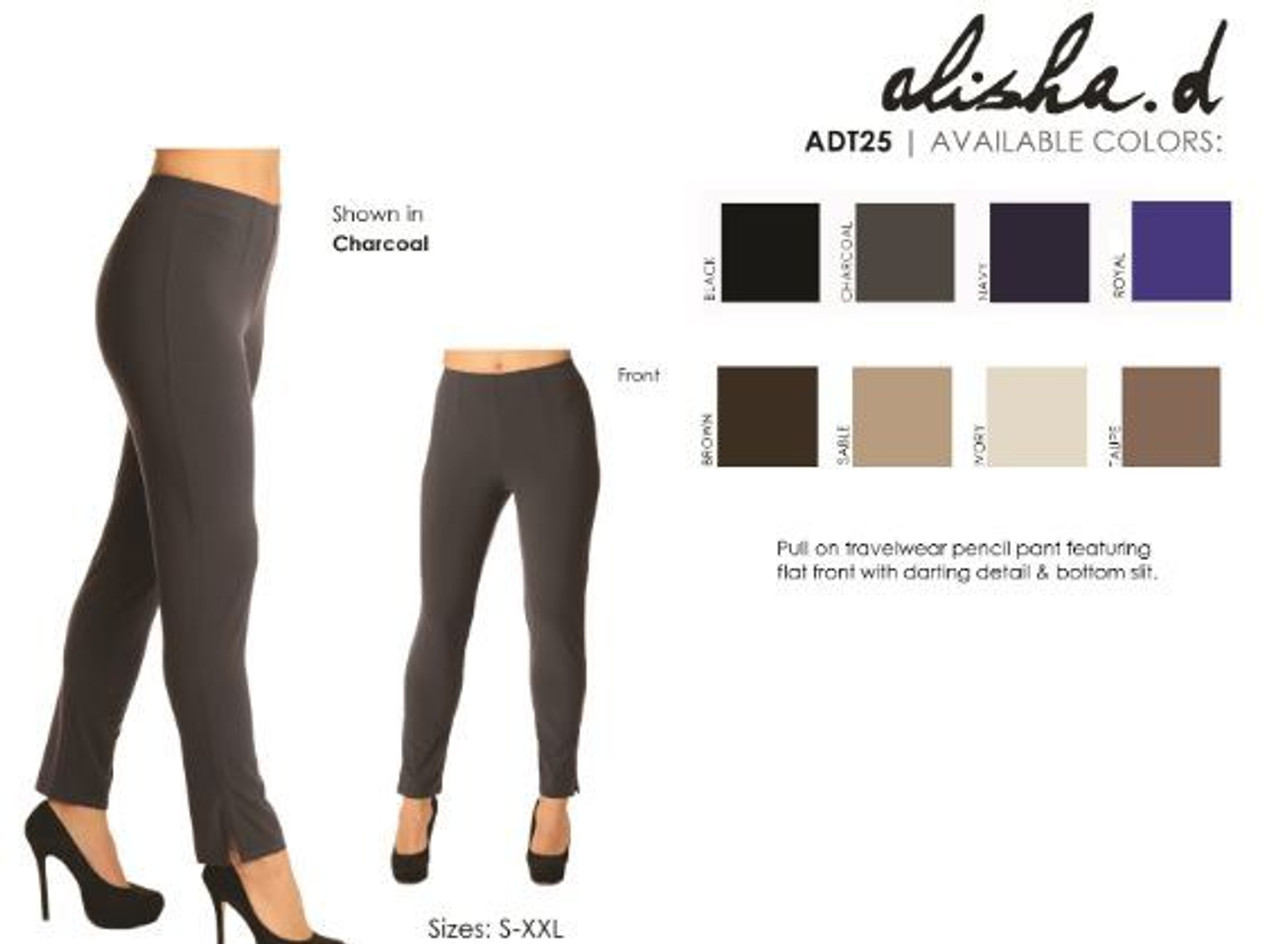 Lulu B BLD1417 Black Ankle Pant - Rosie's Collection