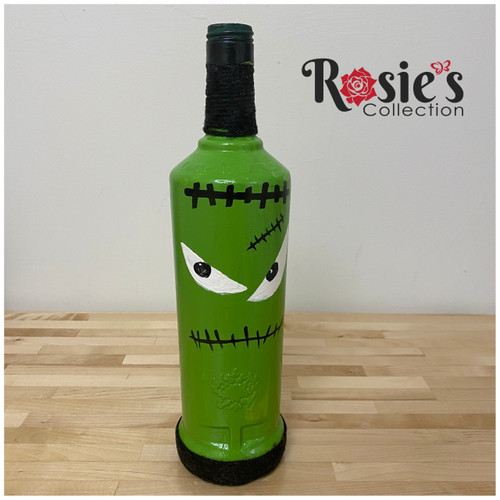 Green Monster Halloween Bottle Table Décor