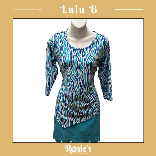 Lulu B SPX0639 VZBL 3/4 Asymmetrical Top