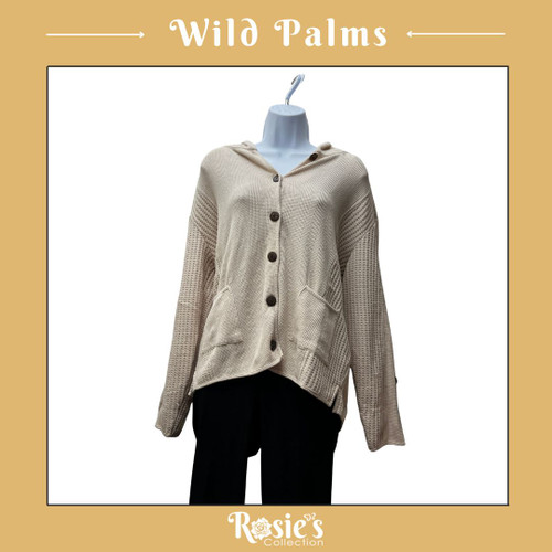 Wild Palms Button Down Hoodie