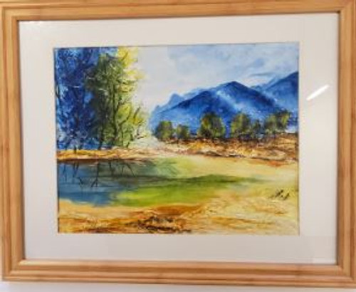 Bobbie Cropp Artwork - "Simple Landscape with a wrinkle or two"