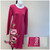 Apparel Designs by Bobbie Cropp - Pink Flowers - Size M