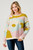 Pixi and Ivy Crew Neck Sweater with Color Block