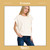 Zenana Scuba Short Sleeve Pullover - Ivory