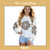 Miss Sparkling Embroidered Flower Knit Sweater