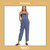 Zenana Washed Knot Strap Relaxed Fit Overalls - BB