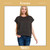 Zenana Scuba Short Sleeve Pullover - Black