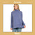 Zenana Brushed Melange Cowl Neck Sweater - Marlin