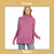 Zenana Brushed Hacci Turtleneck Sweater - Lt Plum