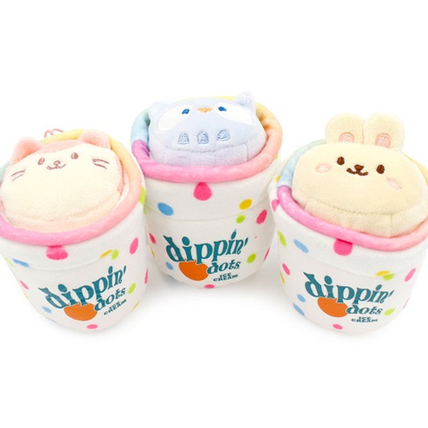 Anirollz Dippin' Dots Mini Plush Keychain