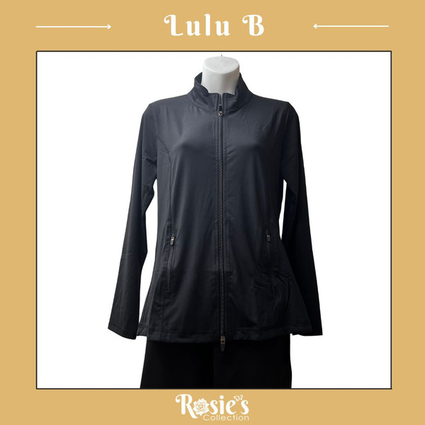 Lulu B SPX7418 Black Zip Jacket