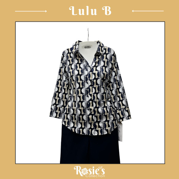 Lulu B SPX5023 GCNU Button Up Top - 1x only