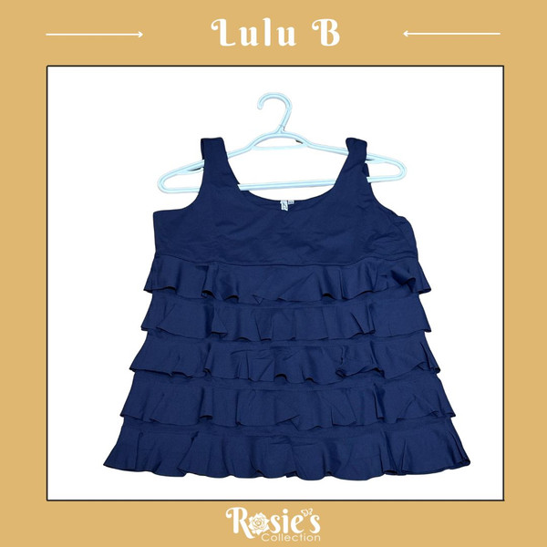 Lulu B SPX5255 Navy Cha Cha Tank Top