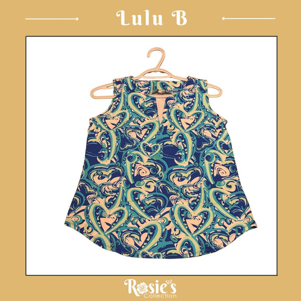 Lulu B SPX0612 HTBL Keyhole Tank Top