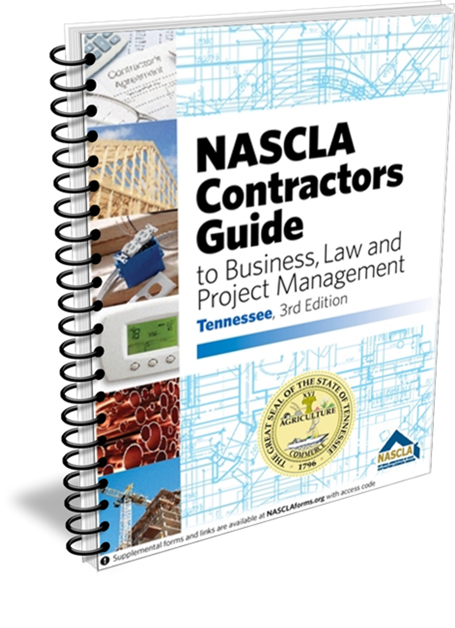 Tennessee Nascla Business Law & Project Management for General Contractors