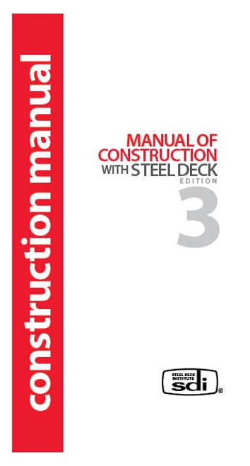 SDI Manual of Construction with Steel Deck