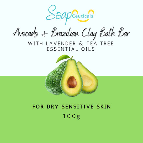 Sensitive Skin Soap_Avocado-Brazilian-Clay-with-Lavender-Tea-Tree-Essential Oils