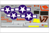 FMS 1700mm P51 P-51 Red Tail RC Plane Parts Decal Sheet FMSSG304RT
