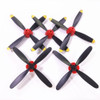 Volantex New / Old 4 Blades Propeller P7610509X2 with Base for New Mini 400mm 761-5V2 761-8V2 761-9 761-11 761-12 761-13 761-14 761-15 RC Plane