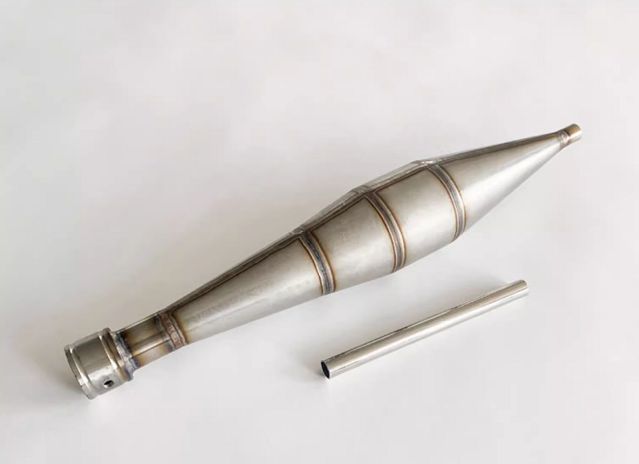 Competition Level L=400mm Exhaust Pipe (including water-cooled header) 504B69A small /504B69B Large 1PC for RC Gas Boat