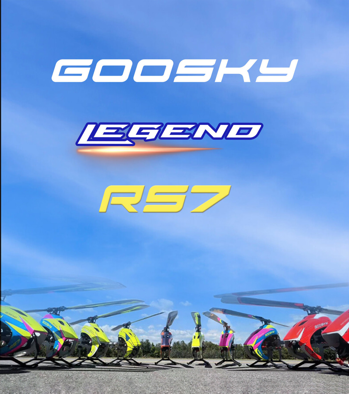 Goosky Legend RS7 Helicopter Kit , No Electronics W/ AZ-700 Main