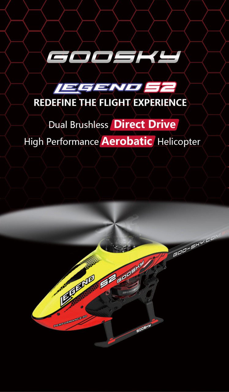 GOOSKY Legend S2 RTF 3D RC Helicopter 6CH 3D Flybarless Dual