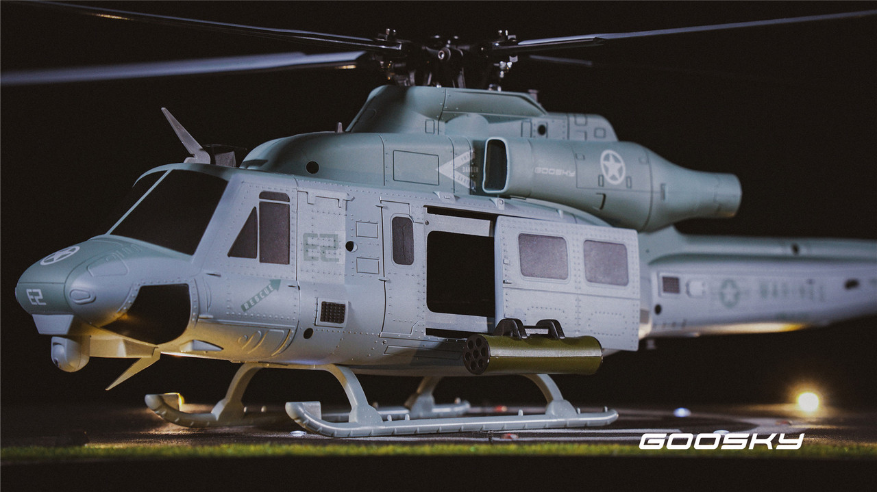 早い者勝ち！　GOOSKY E2 UH-1Y ヴェノム　未飛行 Goosky E2 UH-1Y Venom GPS Helicopter - RTF (Mode 2) with Carrying