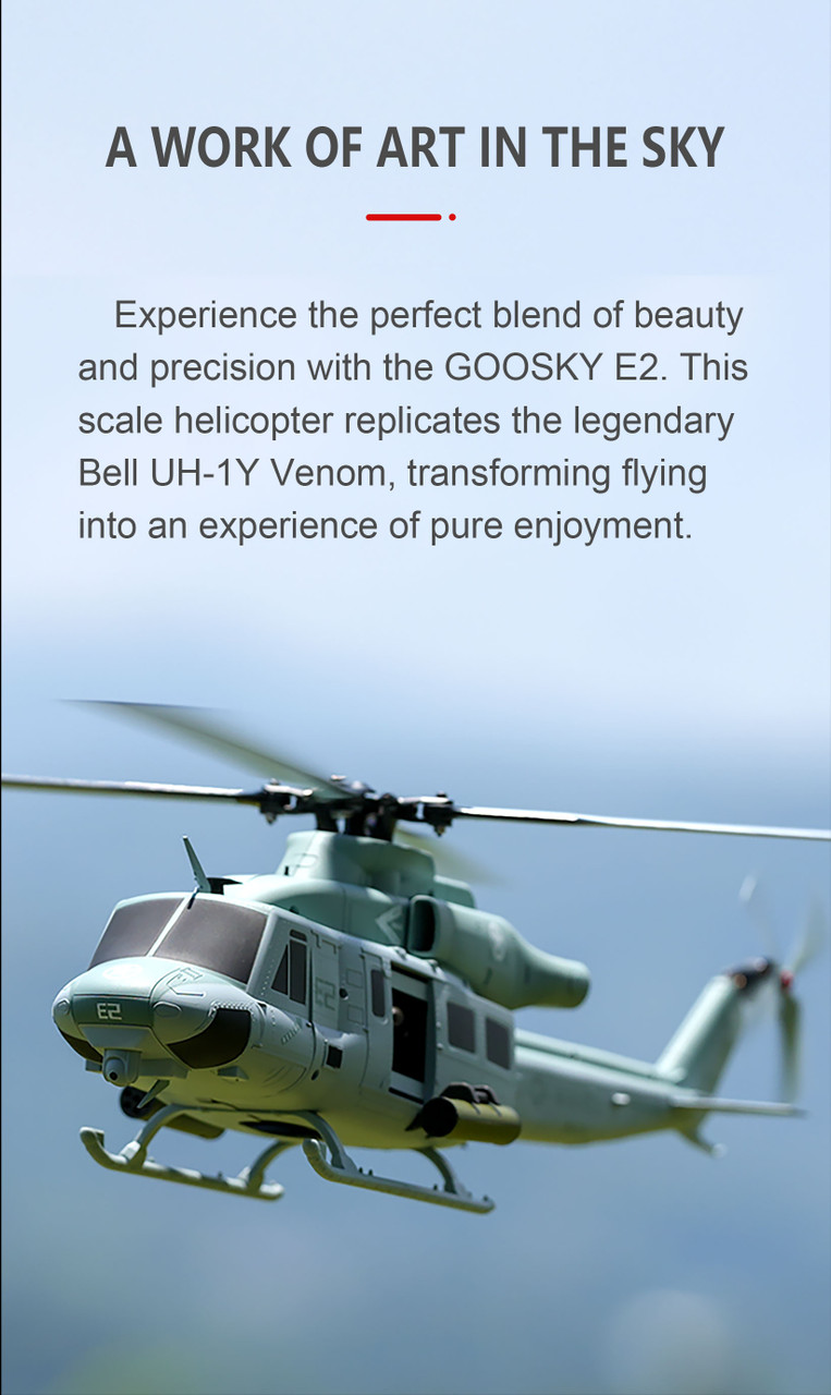 Goosky Legend E2 UH-1Y Venom RTF 2.4G 6CH Dual Brushless Direct