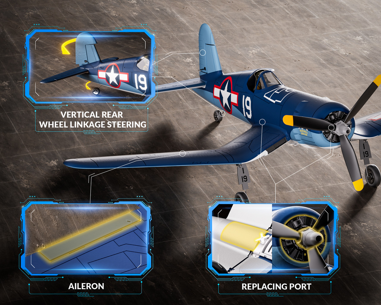し*ん様 ラジコン飛行機　aiRium F4U CORSAIR VOLANTEXRC 500MM Corsair F4U RC Airplane Brushless with update