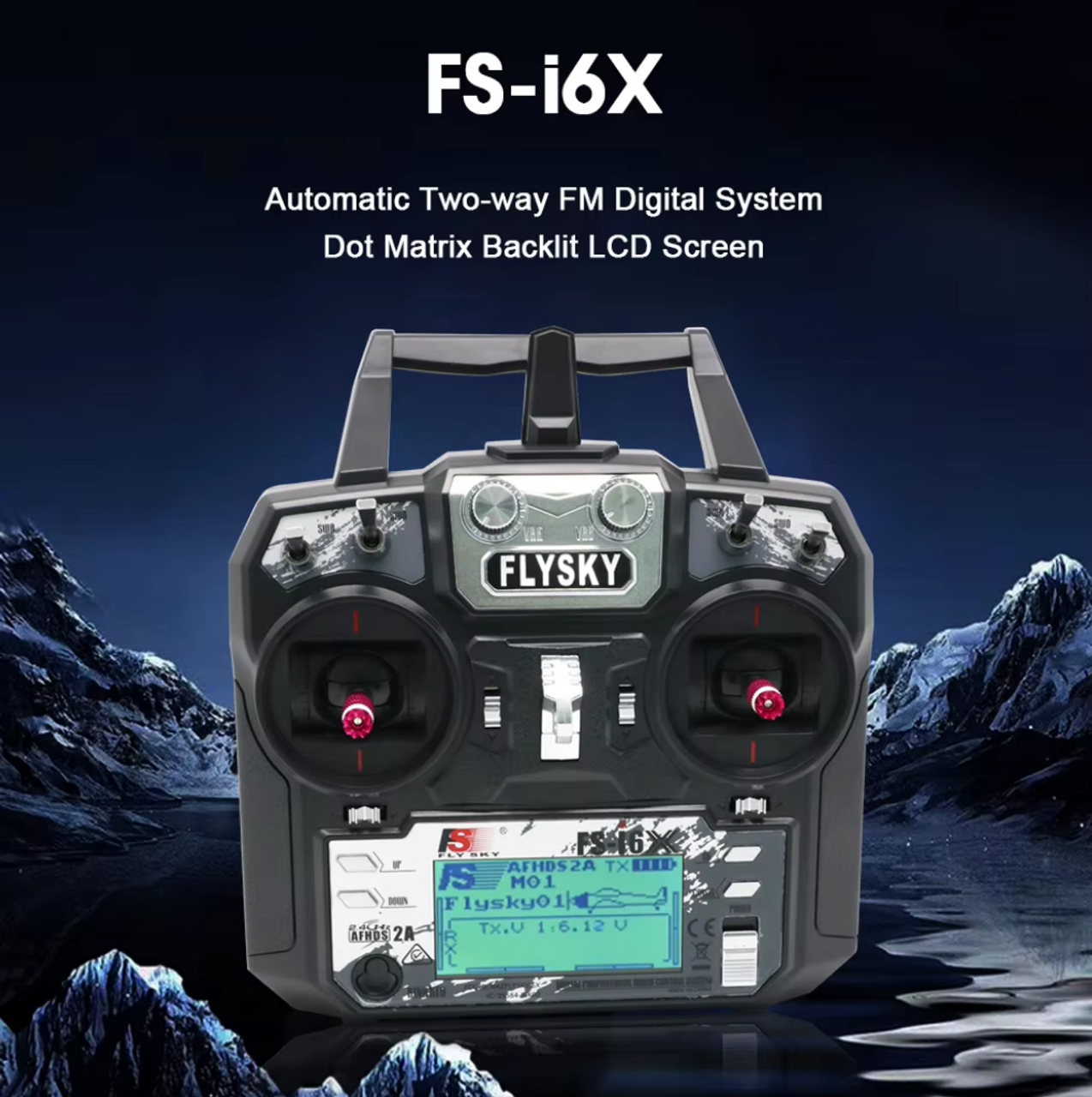 Flysky FS-i6X I6X 2.4GHz Transmitter with FS-iA10B Receiver For Rc Fixed-wing Helicopter FPV Racing Drone, Mode 2