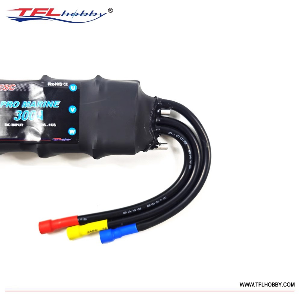 TFL High-voltage ESC 300A ESC 151B95 W/ 175mm wire, 8mm Banana Plug