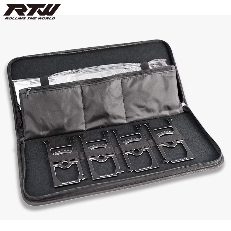 RTW (Racing Tool) RC Car Alum. Setup System, 1/8 Scale Off-Road Racing GT Tuning Tool Kit with High-Precision Acrylic Ruler