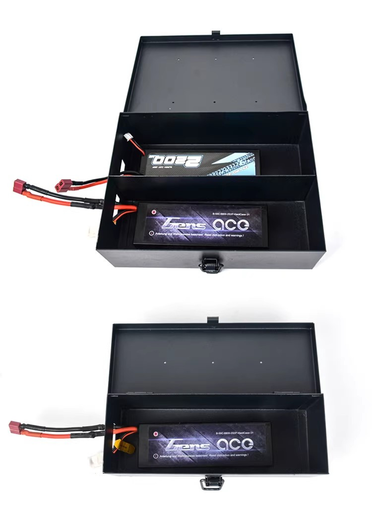 Fireproof and Explosion-Proof Safety Storage and Protection Box for RC Car, Boat Rechargeable Lipo Battery and NiHm Battery 