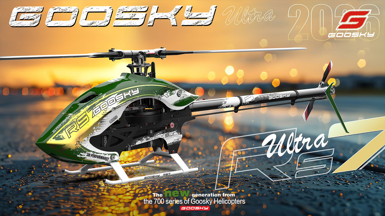 Goosky RS7 Ultra Kit Purple Version W & Without Main Blade & Tail Blade RC Helicopter