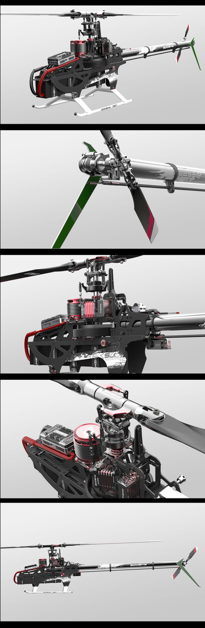 Goosky RS7 Ultra Kit Orange Version W & Without Main Blade & Tail Blade RC Helicopter