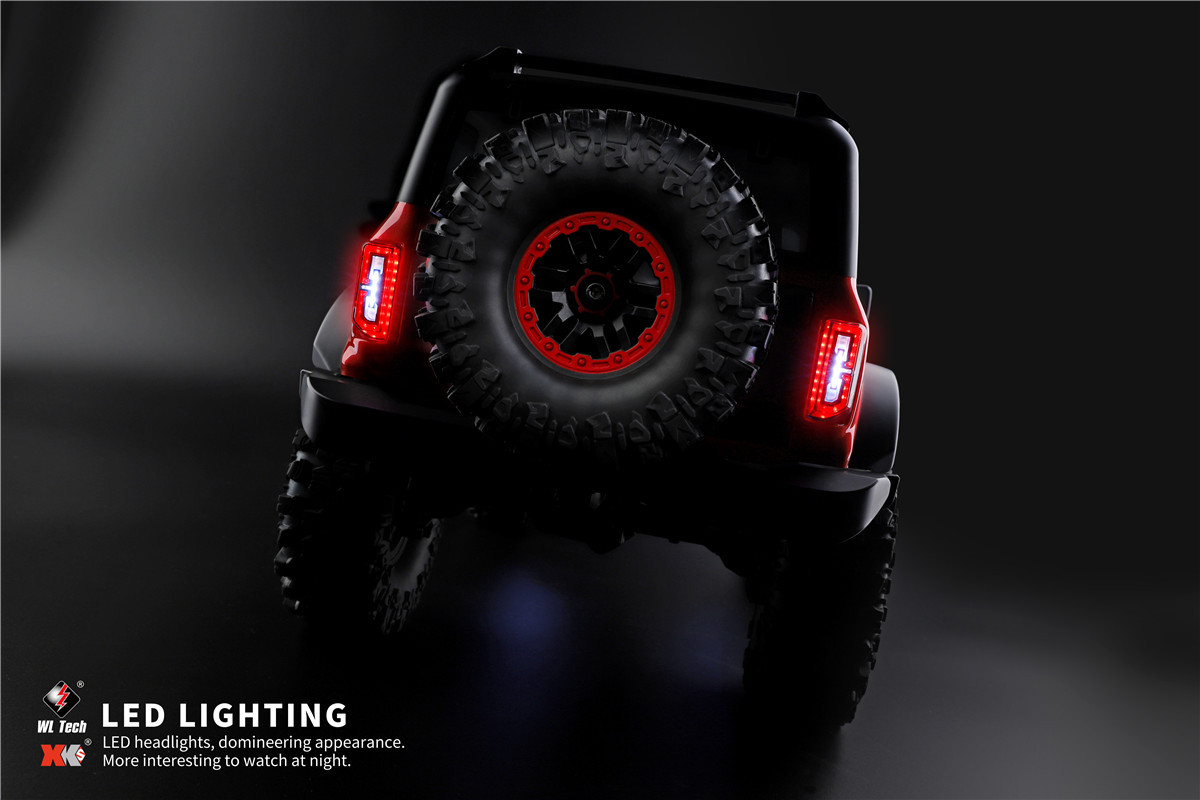 WLtoys 104020 1:10 Wrangler 4x4 RC Car Professional Climbing Vehicle High Speed Remote Control Electric Capstan Off Road Toys