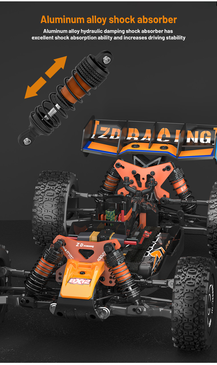 ZD Racing BX-12 1/12th Scale Brushless Buggy 3S 2.4GHz RC Car RTR