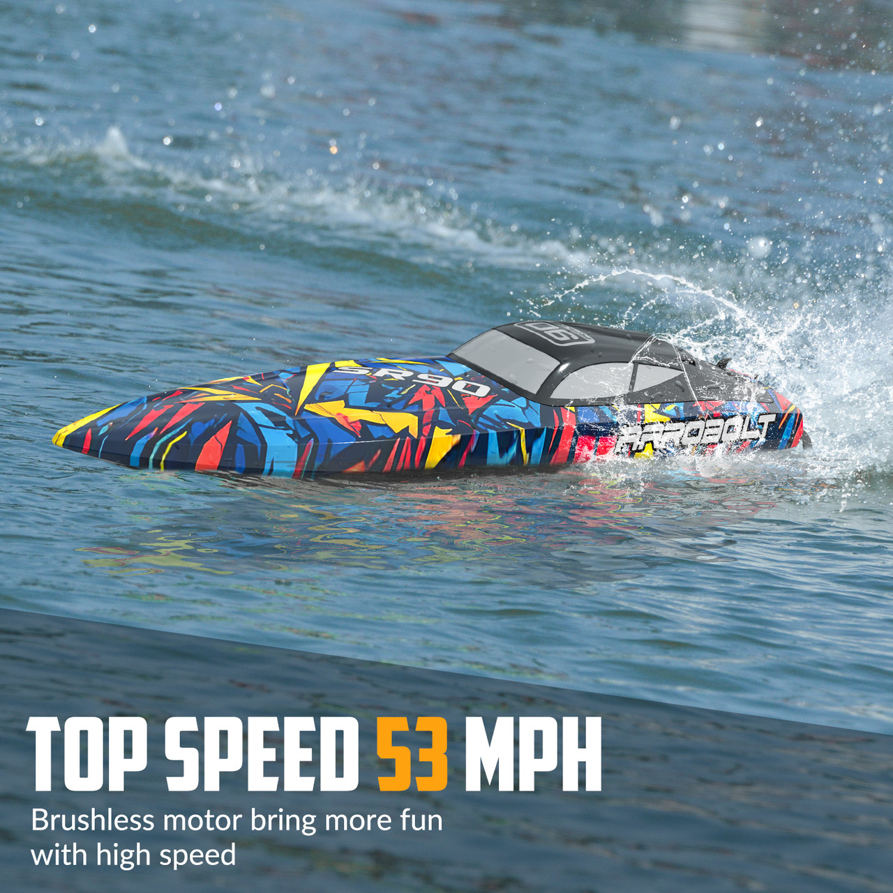Volantex Vector SR90 Brushless 900mm ARTR  w/o battery, charger, Fast Racing RC Boat for Adults 798-5