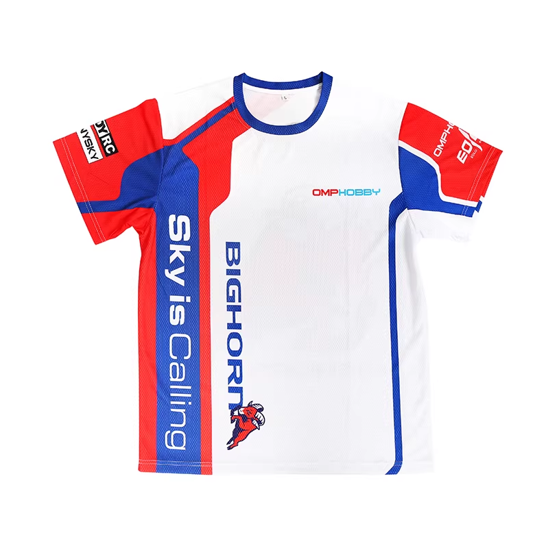 Sunnysky OMPHOBBY Model Airplane Pilot Quick-Dry T-Shirt, Official Merchandise, Breathable and Comfortable Short-Sleeve