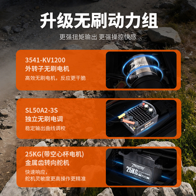 New FMS 1:10 Toyota Land Cruiser 80 Black Brushless FMS11042RSBK-BL-CN