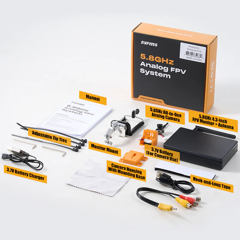 FMS 5.8G Analog FPV Set FPVALSET01