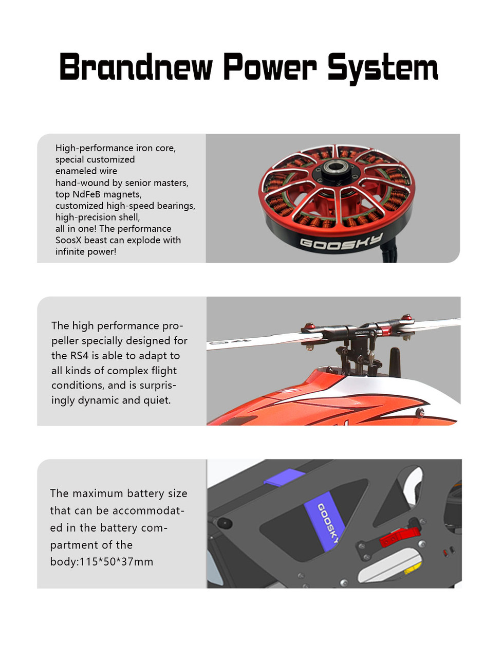 Goosky Legend RS4 Venom RC Helicopter Kit Version With Motor and Blades - Green / Orange(Unassembled) 