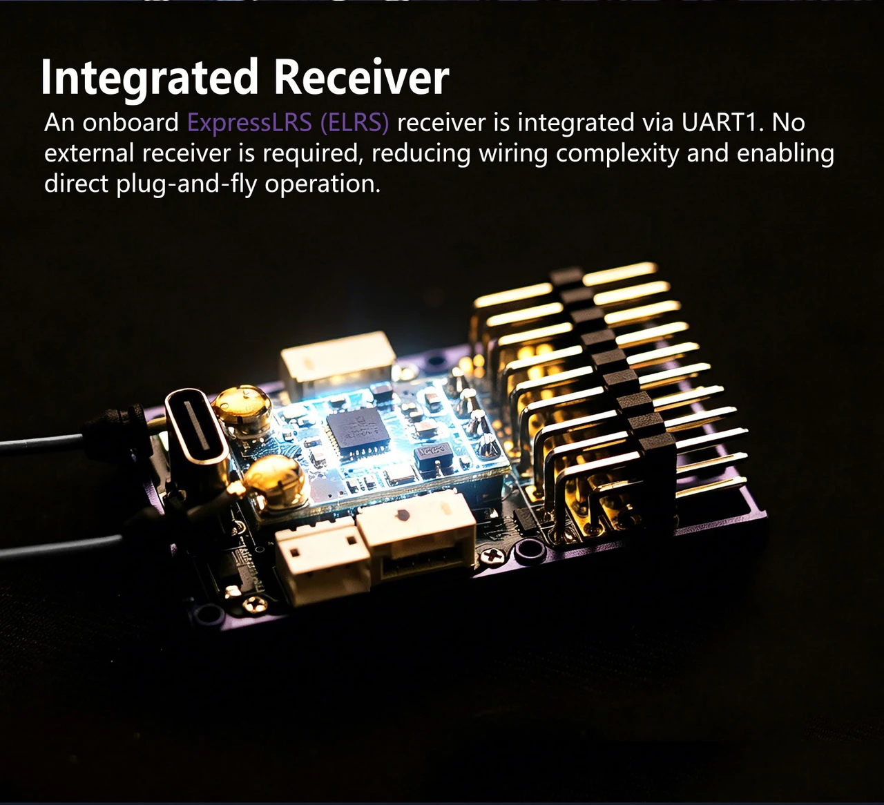 Goosky F701 ELRS Flight Controller Module for Over 500 Class RC helicopters