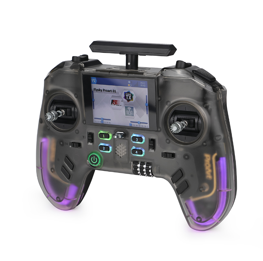 Flysky ProArt PA01 Radio Transmitter, 2.4GHz 18-32 Channel Remote Controller with 2.4 Inch IPS Color Screen for FPV Drone/RC Helicopter/Airplane/Car/Boat/Multirotor