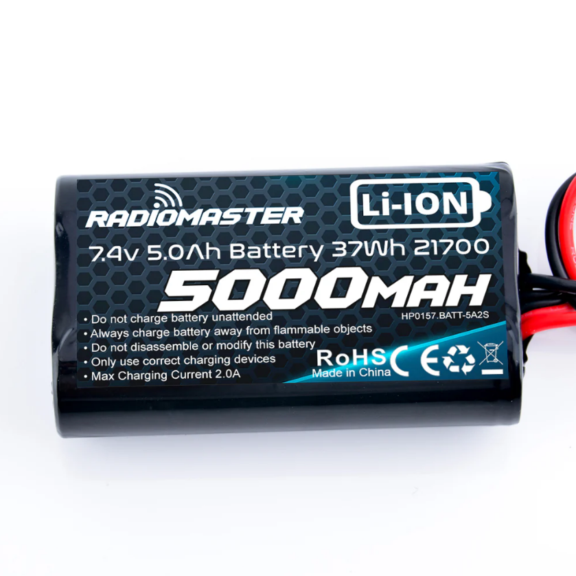 Radiomaster 21700 7.4V 5000mAh Battery for TX16S and TX12 MKII Remote Controller