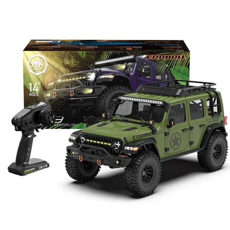 Rlaarlo 1/7 Scale 4WD Brushed ARTR RC Crawler MK-07 V2 Without Lipo Battery and Charger