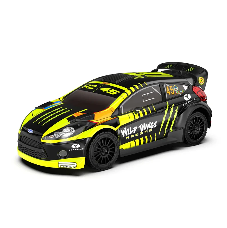 Rlaarlo 1/10 RTR 4WD Carbon Fiber 3S Brushless RC Rally Car XTS-F10 RTR, Yellow