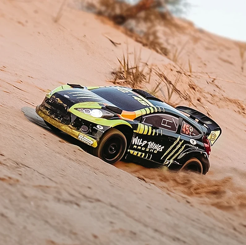 Rlaarlo 1/10 RTR 4WD Carbon Fiber 3S Brushless RC Rally Car XTS-F10 RTR, Yellow